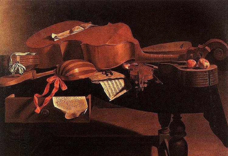 Evaristo Baschenis Musical Instruments China oil painting art